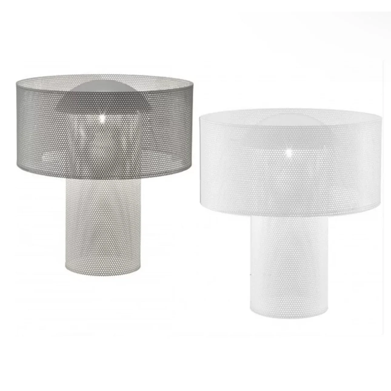 Luxury Mesh Table Lamps with Cylindrical Design – Wabi Sabi Minimalist