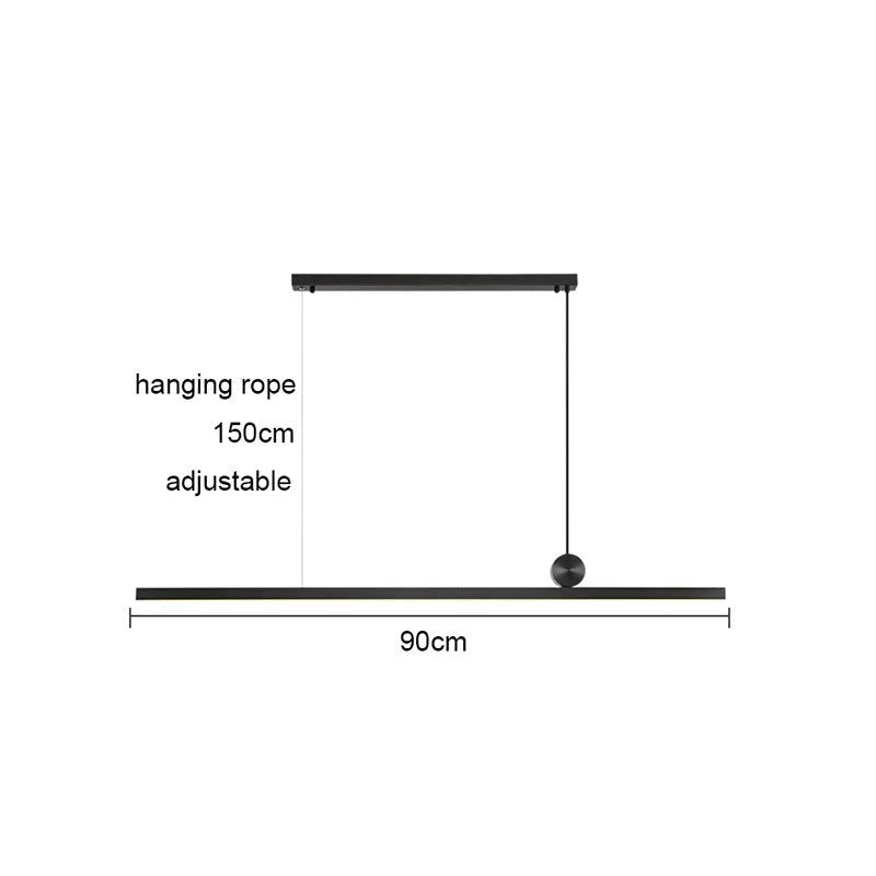 Modern Linear Led Ceiling Light Fixtures | Kitchen Pendant Lighting | Dining Room Lamps