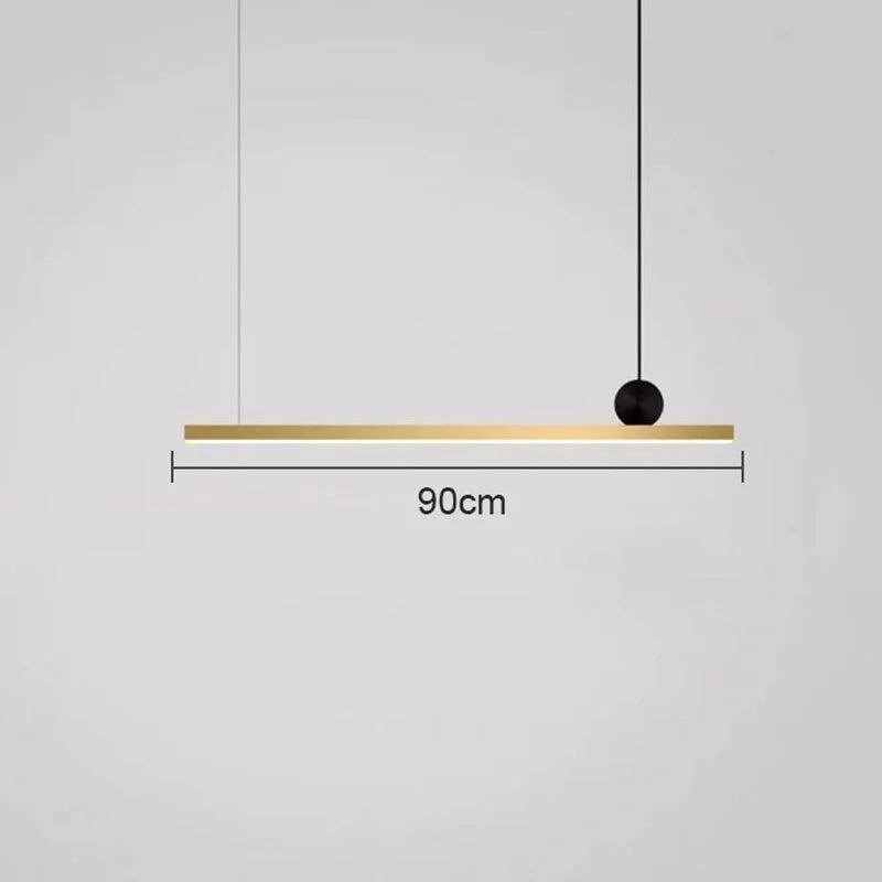 Modern Linear Led Ceiling Light Fixtures | Kitchen Pendant Lighting | Dining Room Lamps