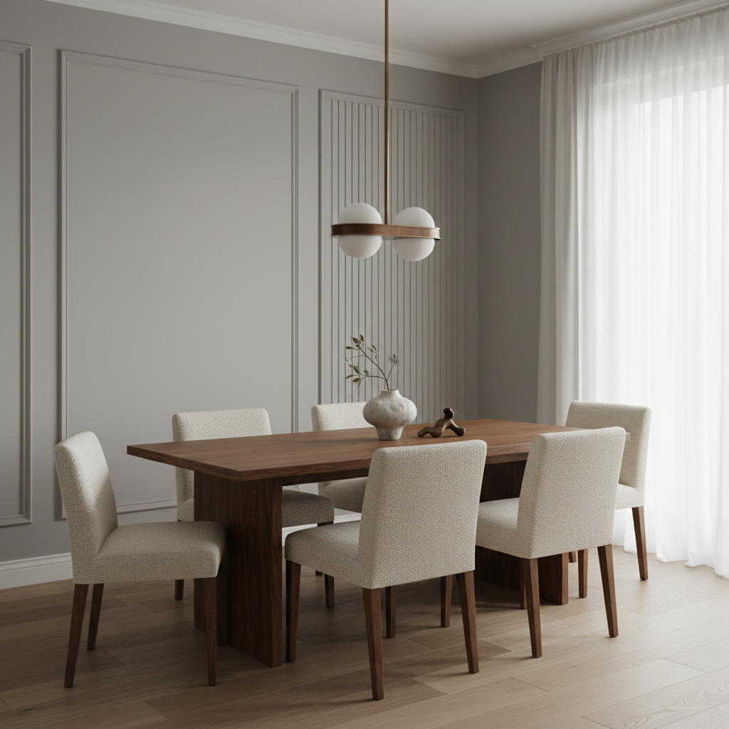 Wood Brass & Opal Glass Pendant | 4-light Circular Minimalist Japandi Modern Dining Kitchen Casalolalights Luxury Lamps