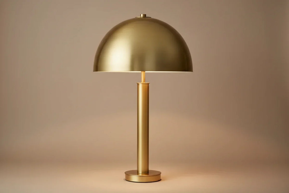 Dome Table Lamp 86cm | Oversized Black or Gold Contemporary Minimalist Living Room & Bedroom Casalolalights Luxury