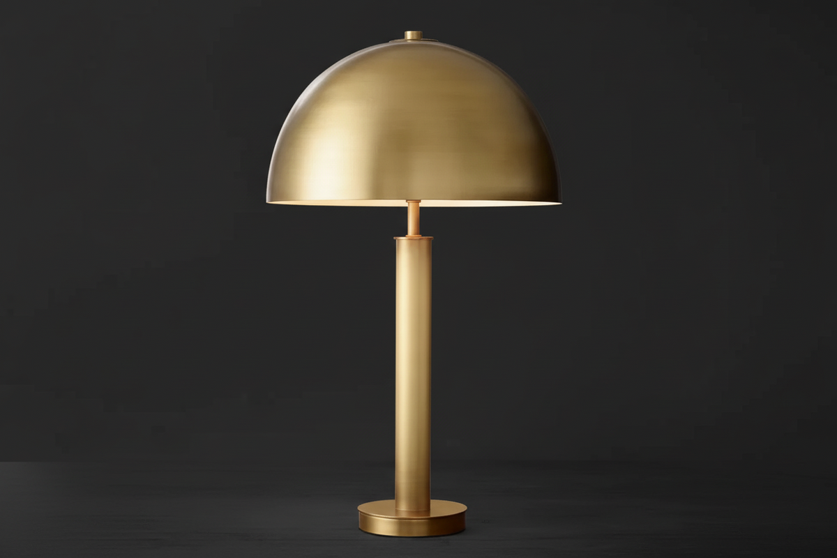 Dome Table Lamp 86cm | Oversized Black or Gold Contemporary Minimalist Living Room & Bedroom Casalolalights Luxury