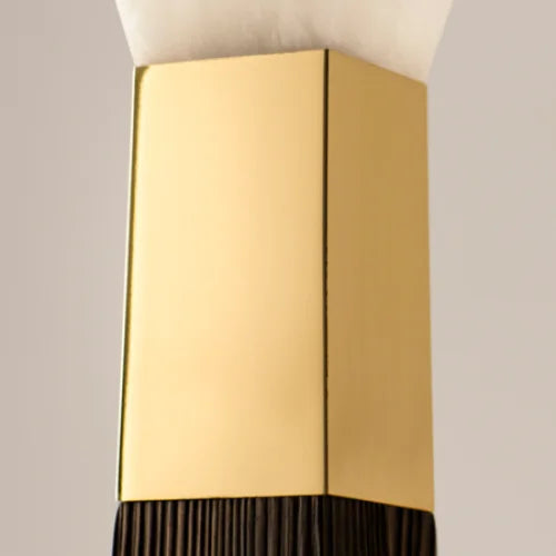Sculptural Floor Lamp 158cm | Black & Gold Resin-shade Modern Art Deco Living Room Casalolalights Luxury Lamps