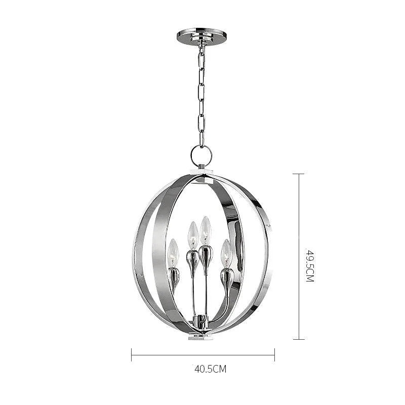 Silver Orb Chandelier | Openwork Iron Candelabra Modern Farmhouse Dining & Entryway Casalolalights Luxury Lamps