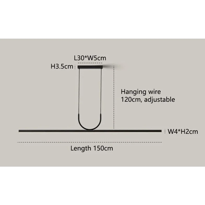 Modern Bar Pendant Lighting | Black Led for Kitchen Island Dining Room | Casalola