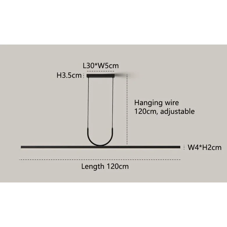 Modern Bar Pendant Lighting | Black Led for Kitchen Island Dining Room | Casalola