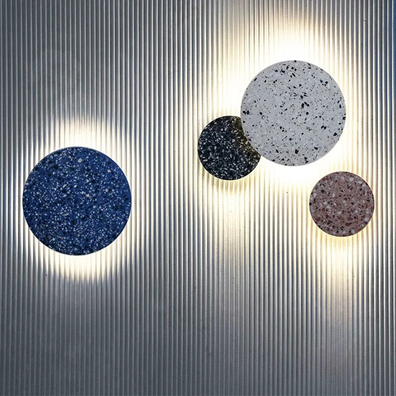 Modern Decorative Wall Sconces Set – Colorful Round Accent Lights with Ambient Glow