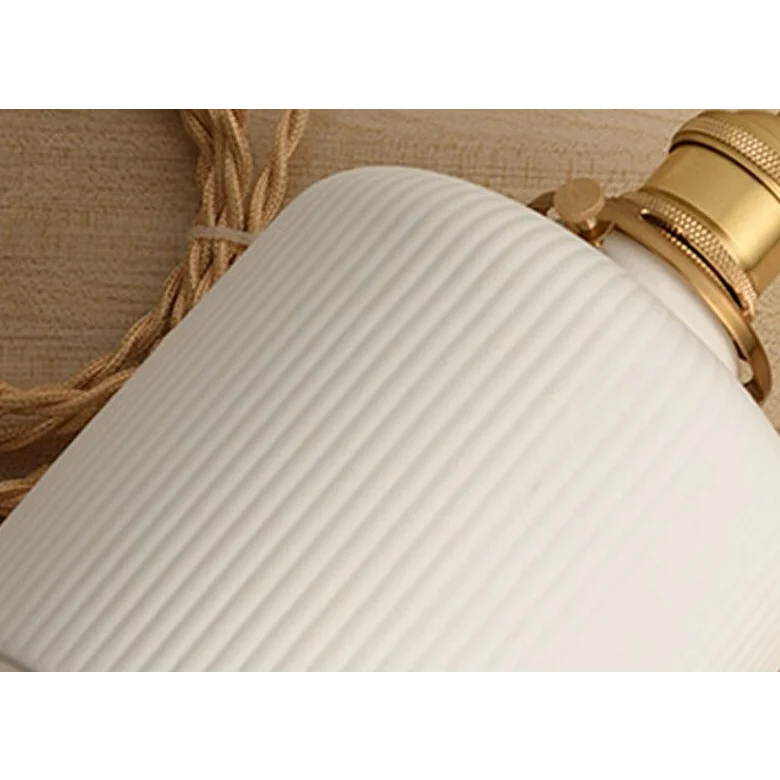 Elegant White Pendant Lamps | Ceramic Hanging Lights | 1 Lights for Living Room Bedroom Kitchen