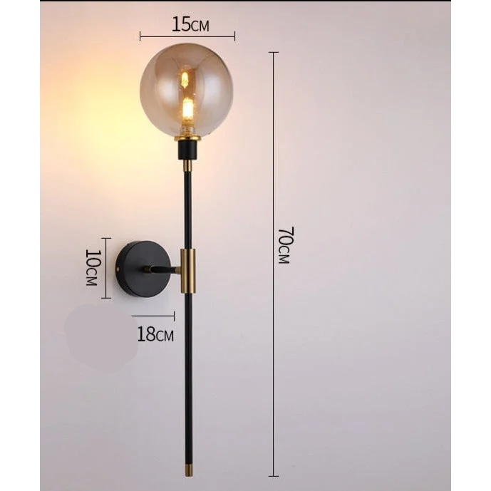 Glass Wall Sconces for Living Room Bedroom Corridor Outdoor | Modern Lights