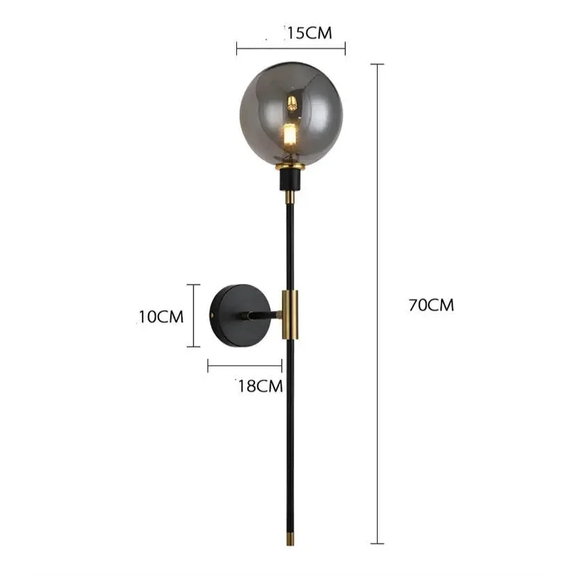 Glass Wall Sconces for Living Room Bedroom Corridor Outdoor | Modern Lights