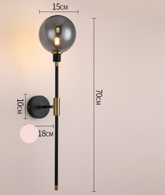 Glass Wall Lamp For Living Room Bedroom Corridor Outdoor | Modern Sconces | Luxe