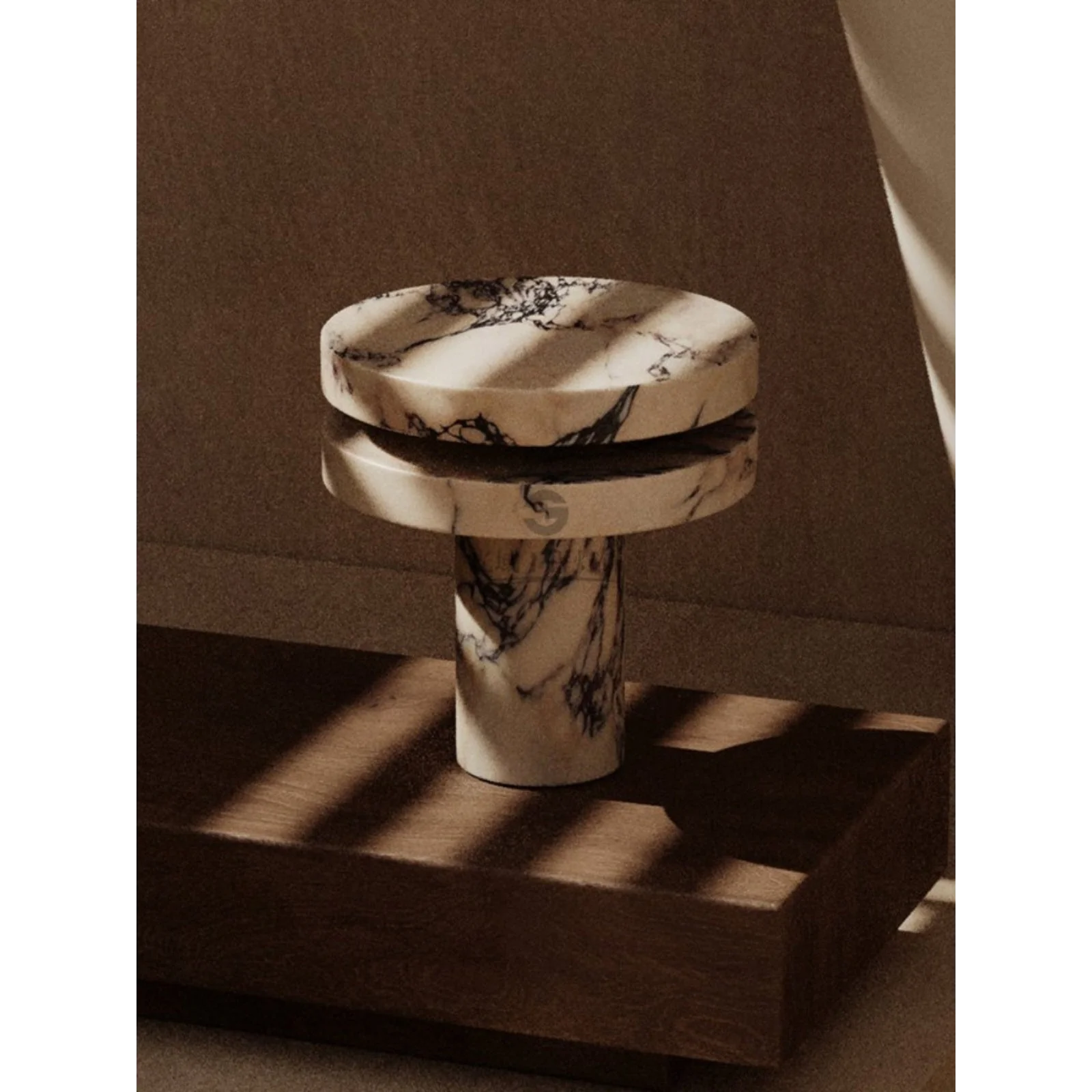 Monolithic Marble Table Lamp | Sculptural Led Accent Light