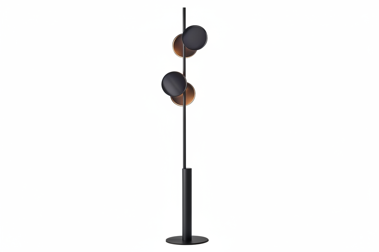 Modern Floor Lamp 178cm | Tall Multi-light Black Iron Standing Integrated Led Living & Reading Casalolalights Luxury
