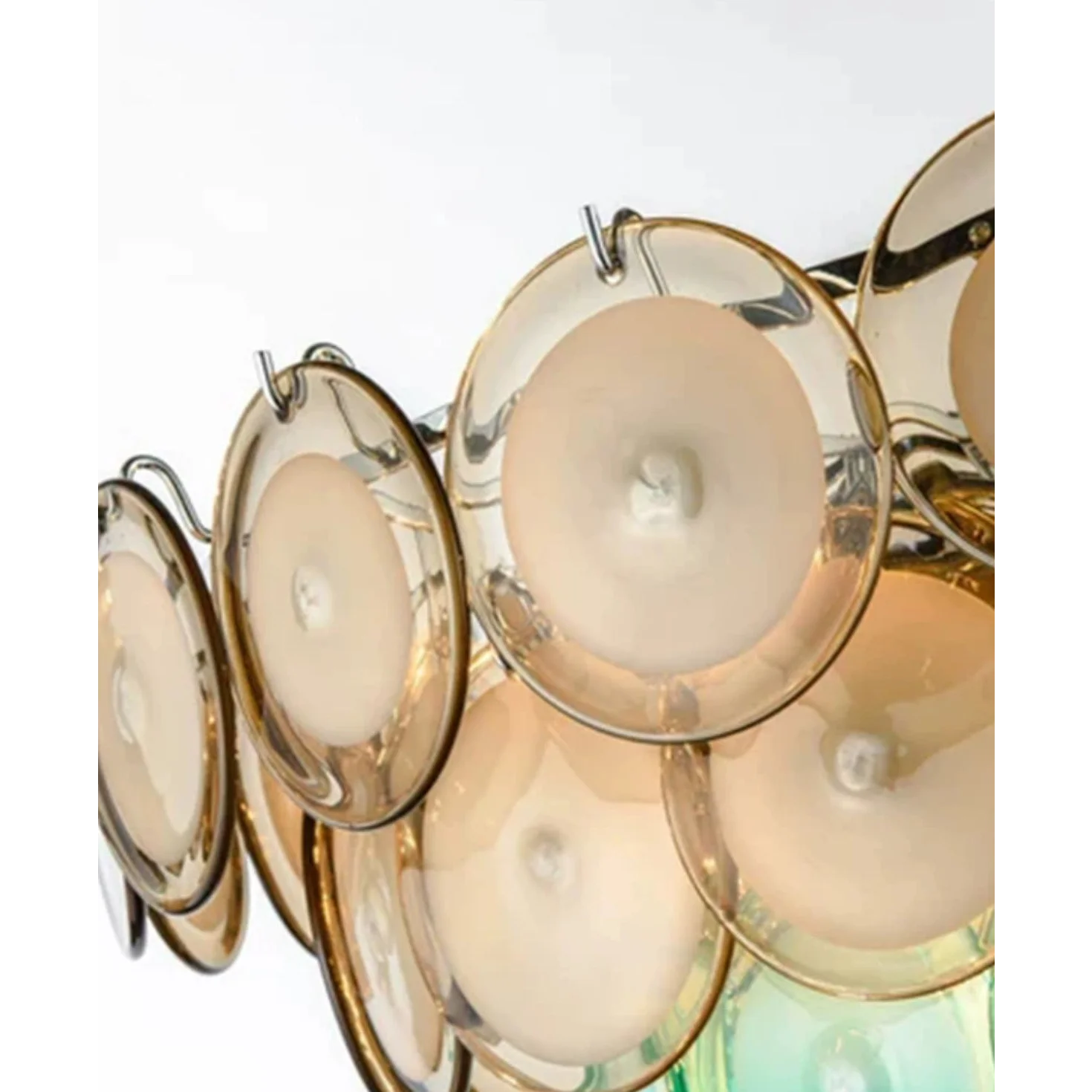 Murano Round Glass Chandelier for Modern and Eclectic Interiors