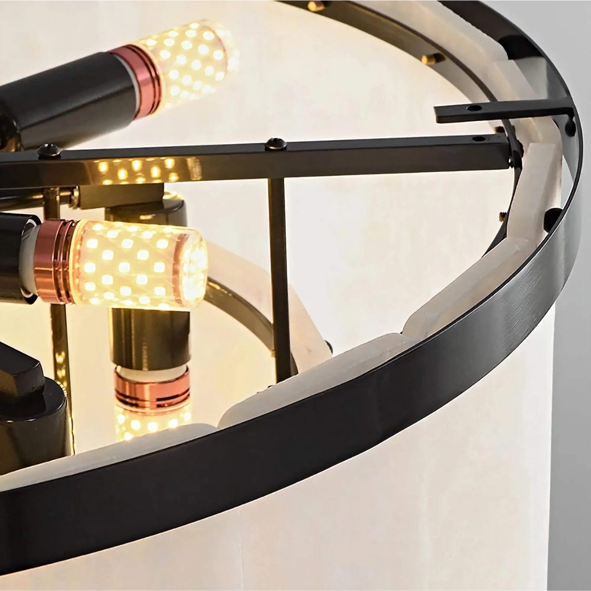 Alabaster & Brass Linear Chandelier | 12 or 16 Head Stone Light Modern Minimalist Dining Casalolalights Luxury Lamps