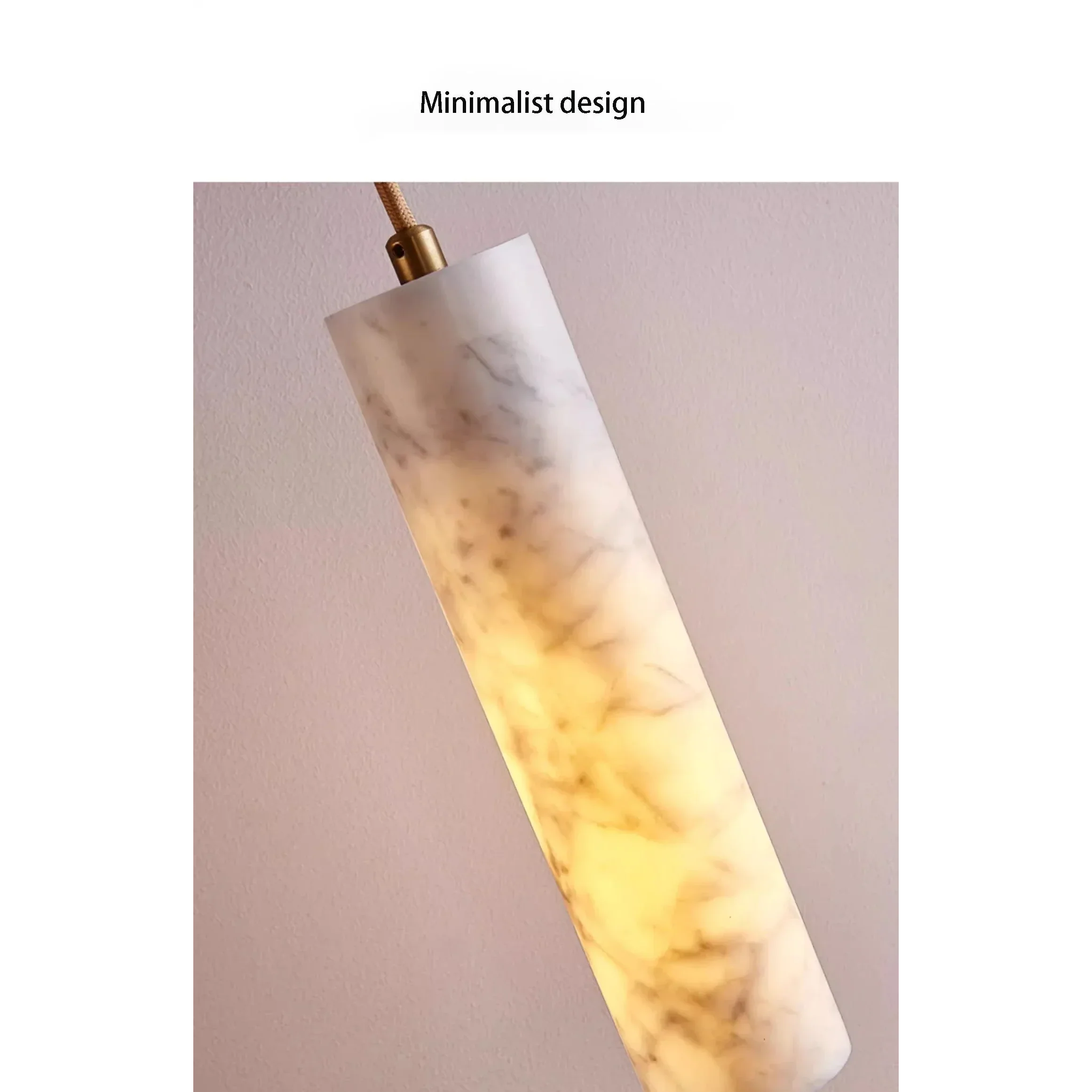 Natural Marble Pendant Lights for Dining Room Kitchen Island Stairs