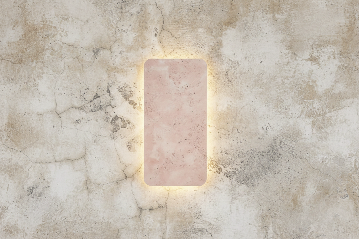 NATURAL TRAVERTINE RECTANGULAR WALL LAMP | CITTERIO DESIGN CLGH89522