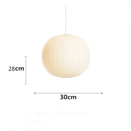 Nelson Bubble Pendant Lamp | White Silk Ceiling Lamps | Bedroom Living Room Lighting | Casalola