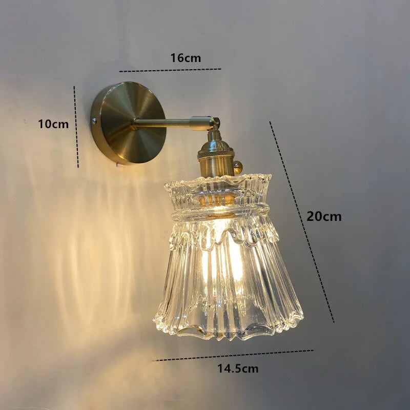 Nordic Wall Lamp with Rotatable Glass Shade