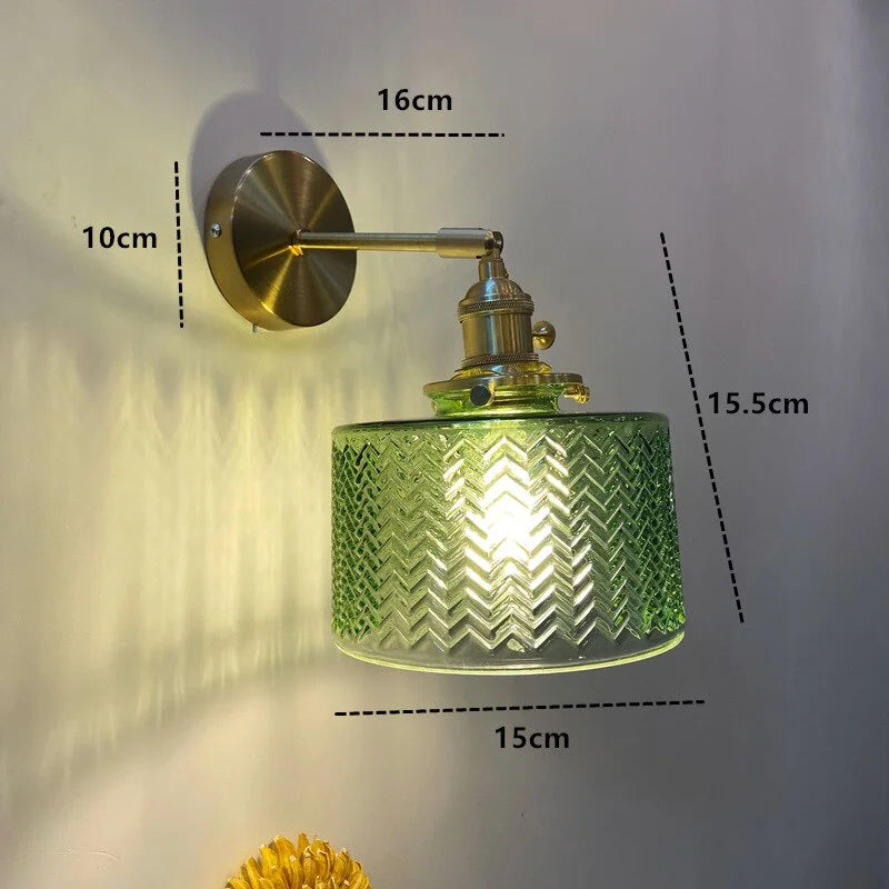 Nordic Wall Lamp with Rotatable Glass Shade