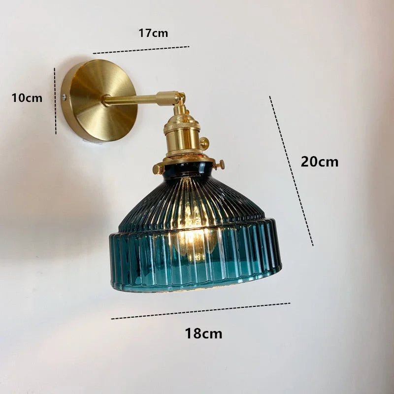 Nordic Wall Lamp with Rotatable Glass Shade
