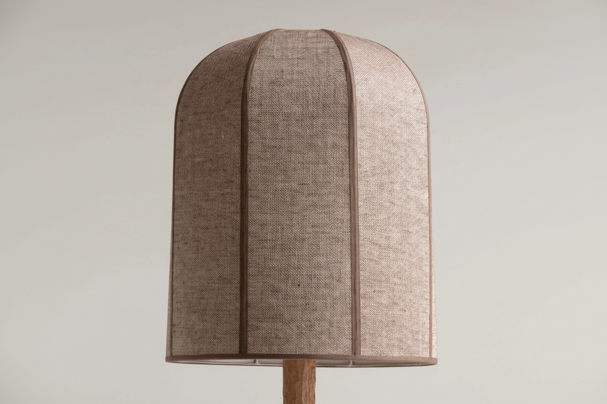 Oak Floor Lamp 160cm | Solid Wood & Linen-shade Scandinavian Minimalist Living Room Casalolalights Luxury Lamps