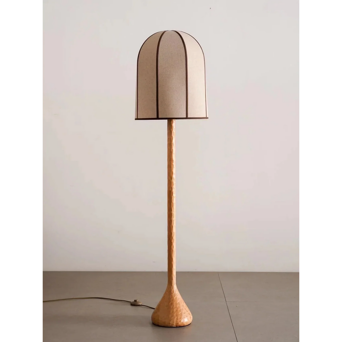 Oak Floor Lamp 160cm | Solid Wood & Linen-shade Scandinavian Minimalist Living Room Casalolalights Luxury Lamps