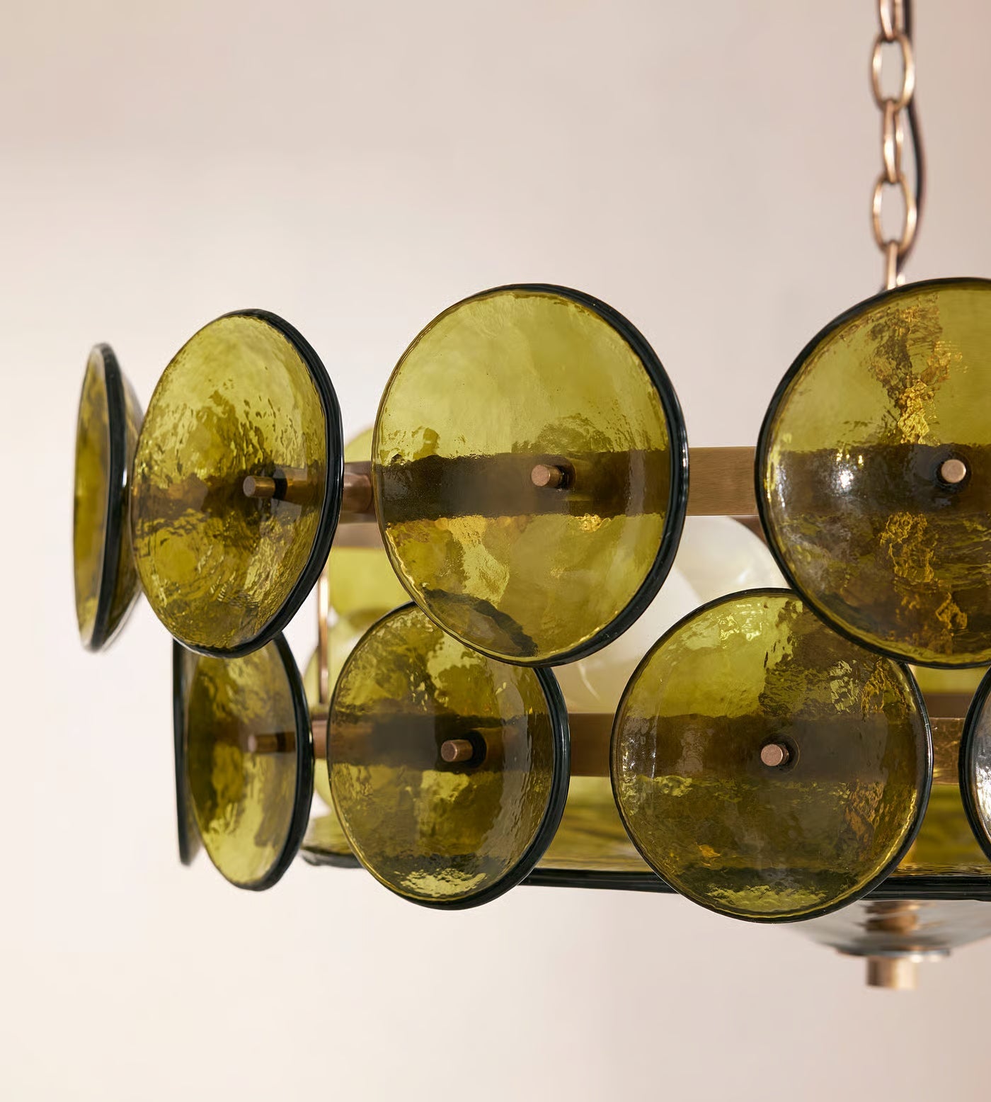 Murano Glass Olive Pendant Lamp | Art Deco Chandelier for Living Room Bedroom Hallway | Perfect Luxury Homes