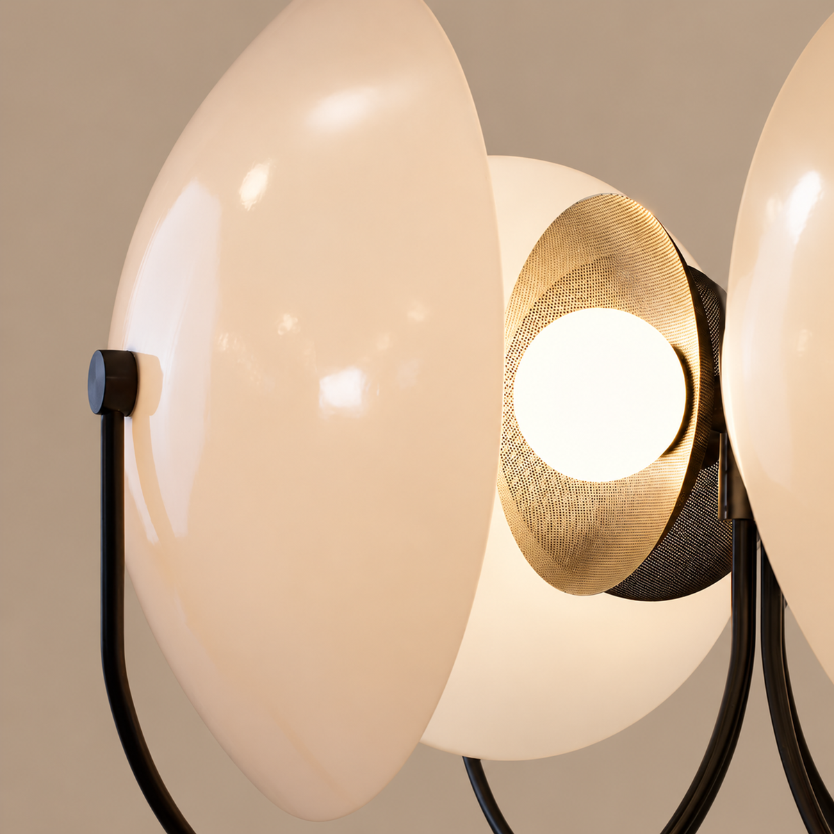 Modern Ceiling Lights - Opal Globe Orbit Casalola Luxury Lamps for Interior Designers