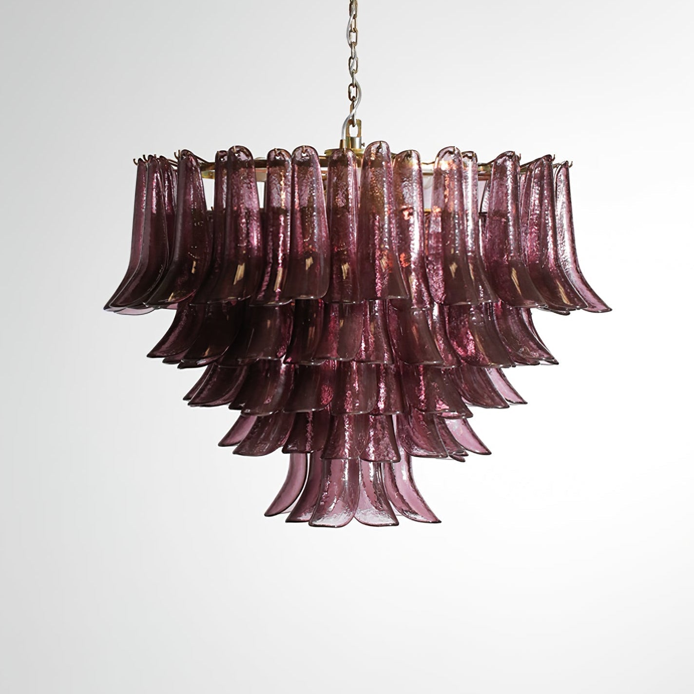 Large Round Glass and Brass Chandelier for Dining Room Entryway or Hotel Lobby Statement Ceiling Light Casalolalights