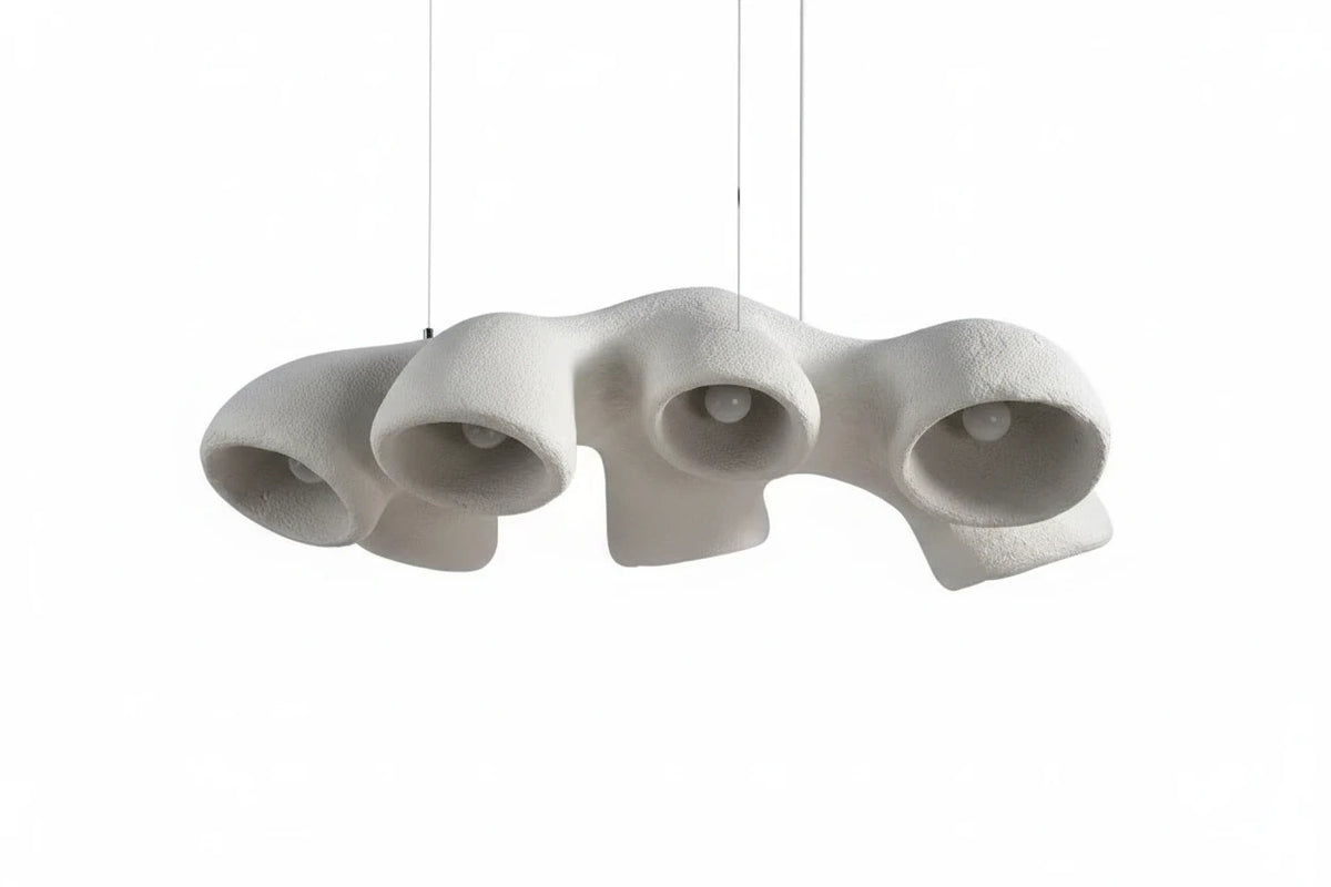 Organic Sculptural Pendant | Matte Ceramic-composite Downlight 107cm Wabi-sabi Kitchen & Loft Casalolalights Luxury