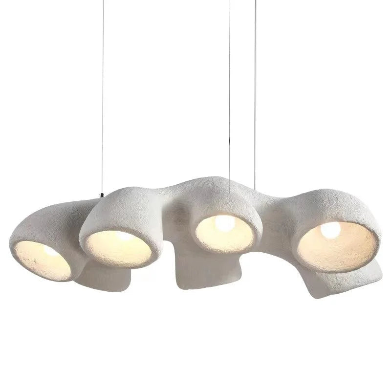Organic Sculptural Pendant | Matte Ceramic-composite Downlight 107cm Wabi-sabi Kitchen & Loft Casalolalights Luxury