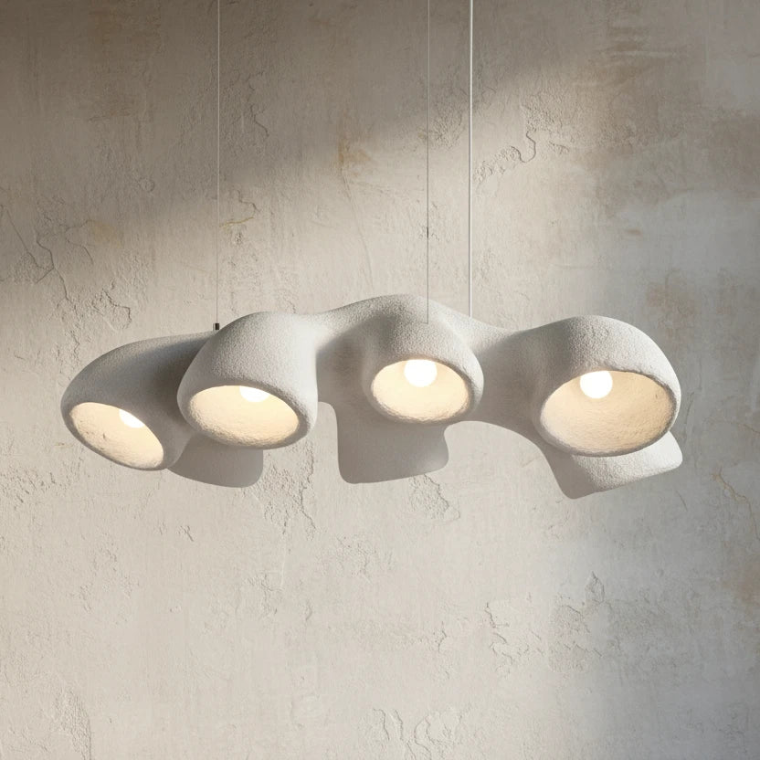 Organic Sculptural Pendant | Matte Ceramic-composite Downlight 107cm Wabi-sabi Kitchen & Loft Casalolalights Luxury
