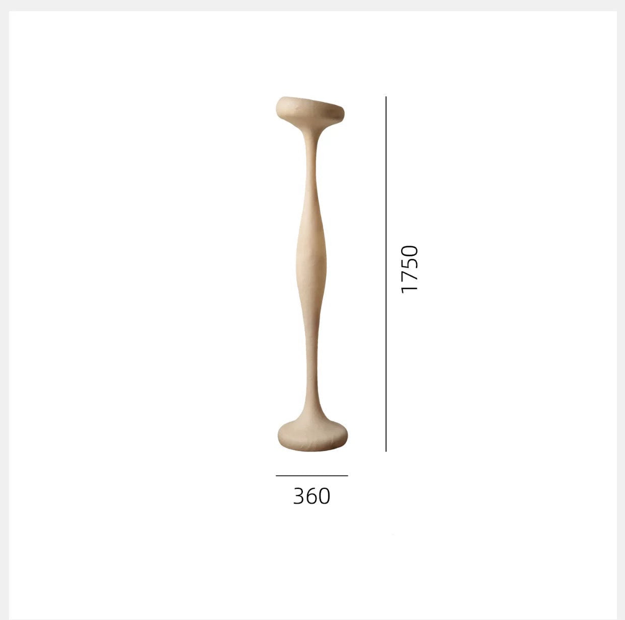 Biomorphic Sculptural Floor Lamp | 175cm Organic Totem Design | Translucent Hand-cast Resin | Wabi-sabi & Avant-garde