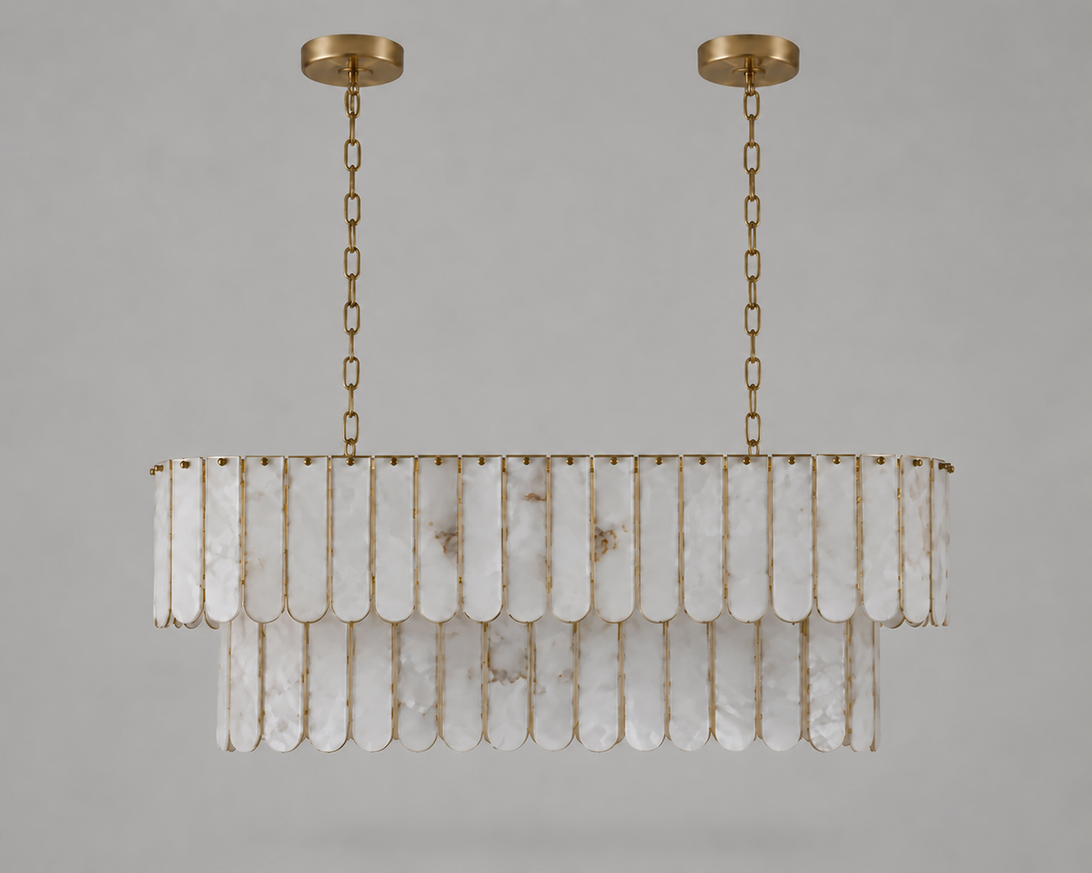 Oval Tiered Shell Chandelier | Casalola Casalolalights Luxury Lamps for Interior Designers