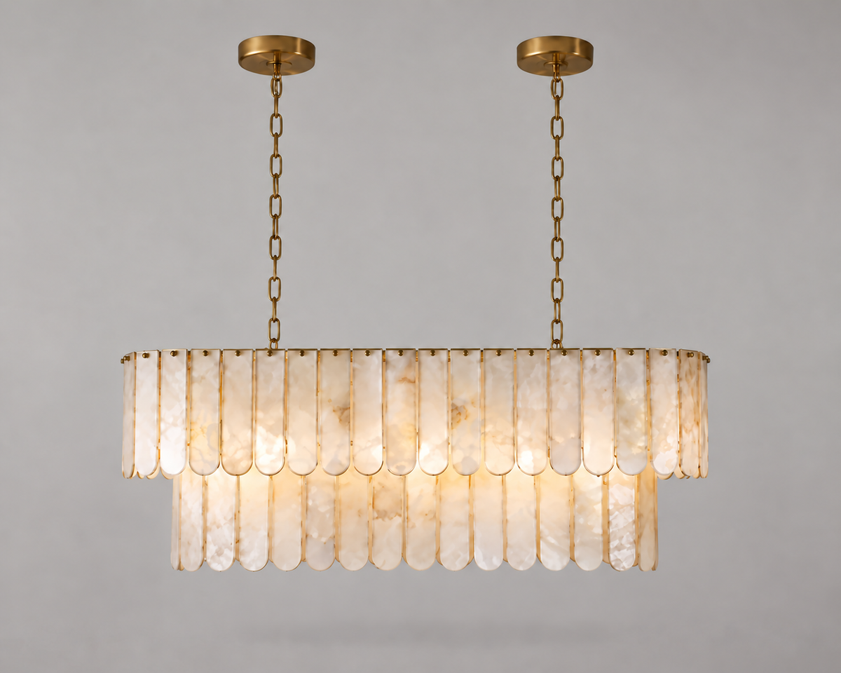 Oval Tiered Shell Chandelier | Casalola Casalolalights Luxury Lamps for Interior Designers