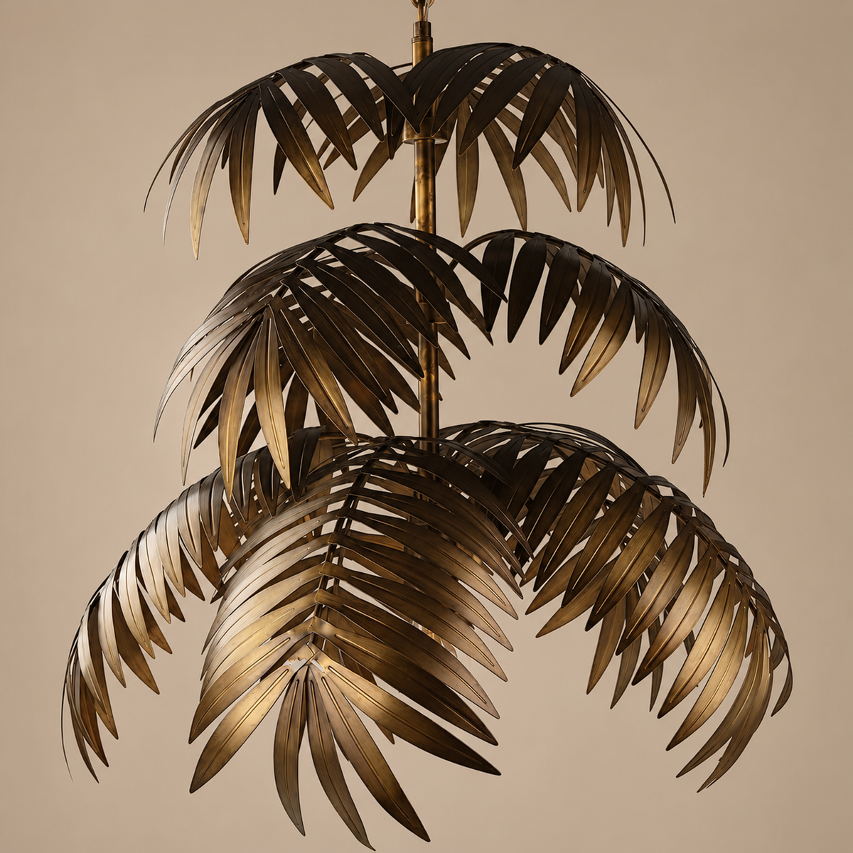 Gold Pendant Light - Palm Leaf Iron Casalola Lights Luxury Lamps for Interior Designers
