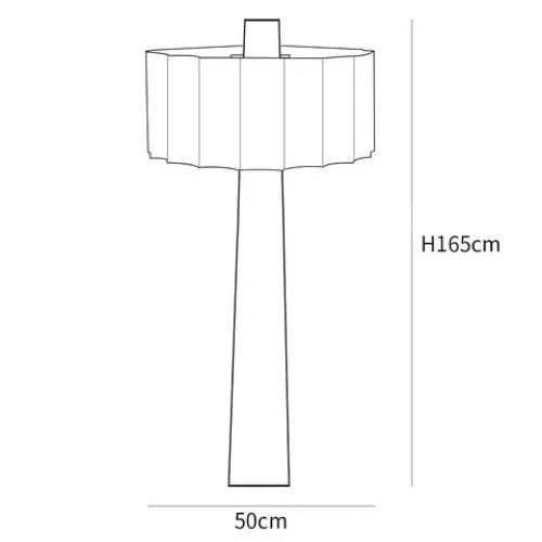 Alabaster Floor Lamp 165cm | 1970s Pleated-shade Standing Mid-century Modern Living Room Casalolalights Luxury Lamps