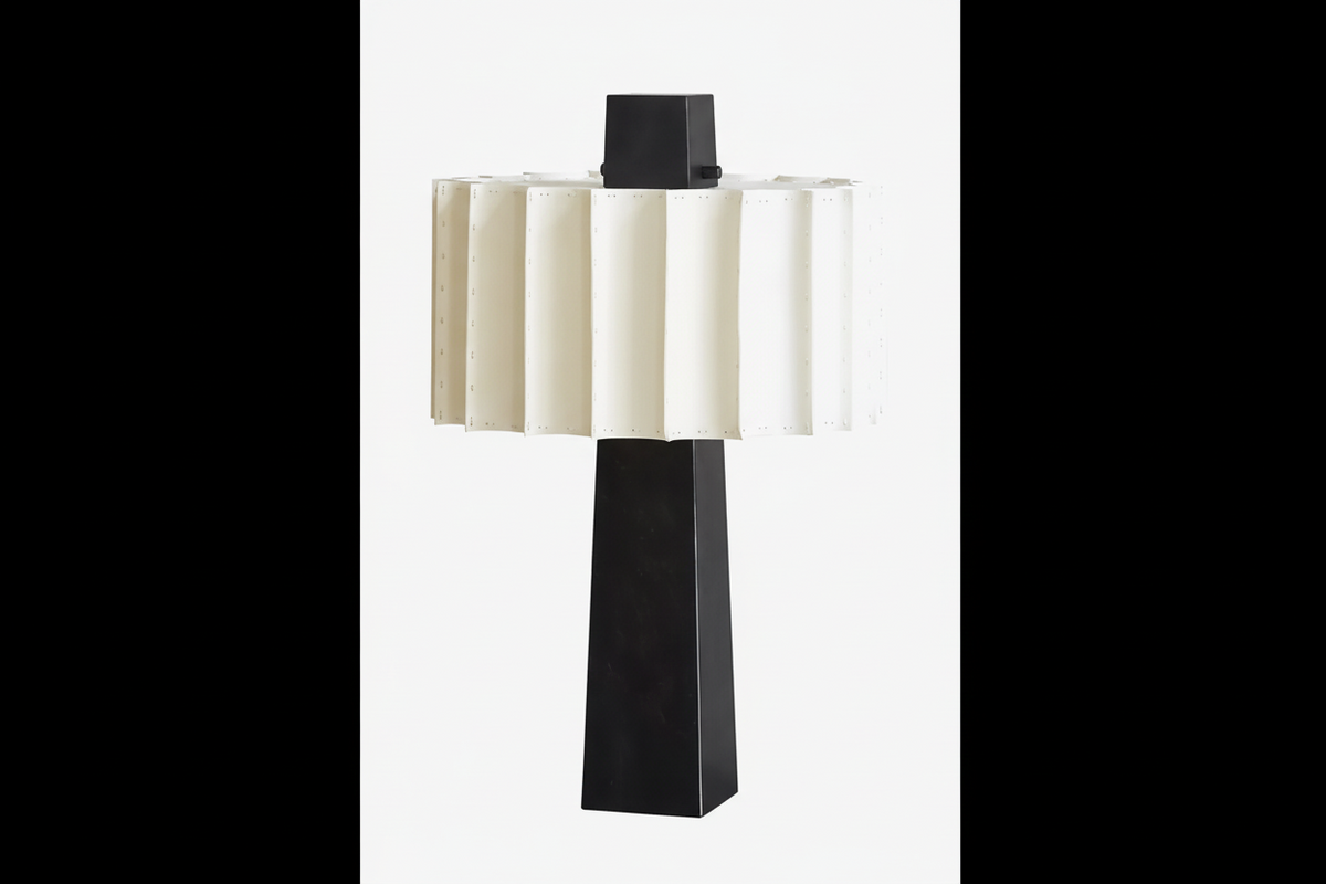 Alabaster Table Lamp 60cm | 1970s Pleated-shade Mid-century Modern Bedroom & Living Casalolalights Luxury Lamps