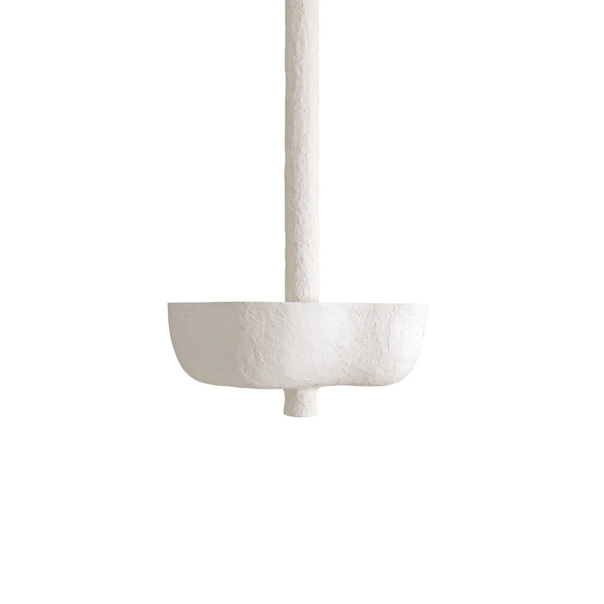 Plaster Ceiling Pendant | Hand-troweled Monolithic Bowl Light Wabi-sabi Minimalist Entry & Gallery Casalolalights