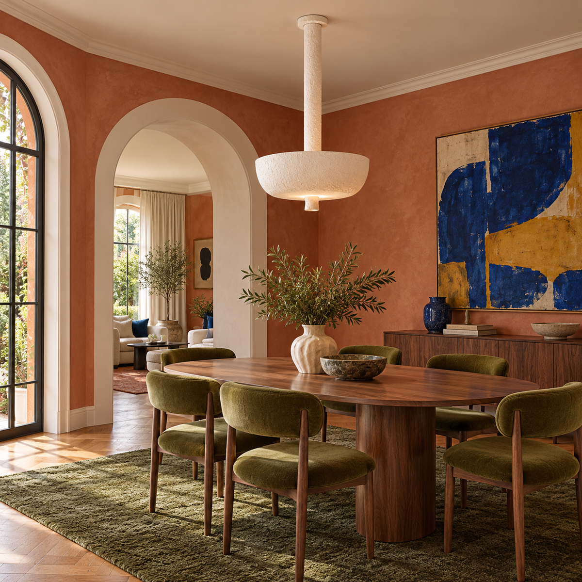 Modern Pendant Light - Hand-troweled Plaster Casalola Lights Luxury Lamps for Interior Designers