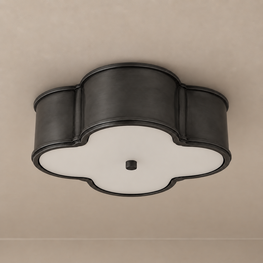 Quadrifoglio Gunmetal Flush Mount