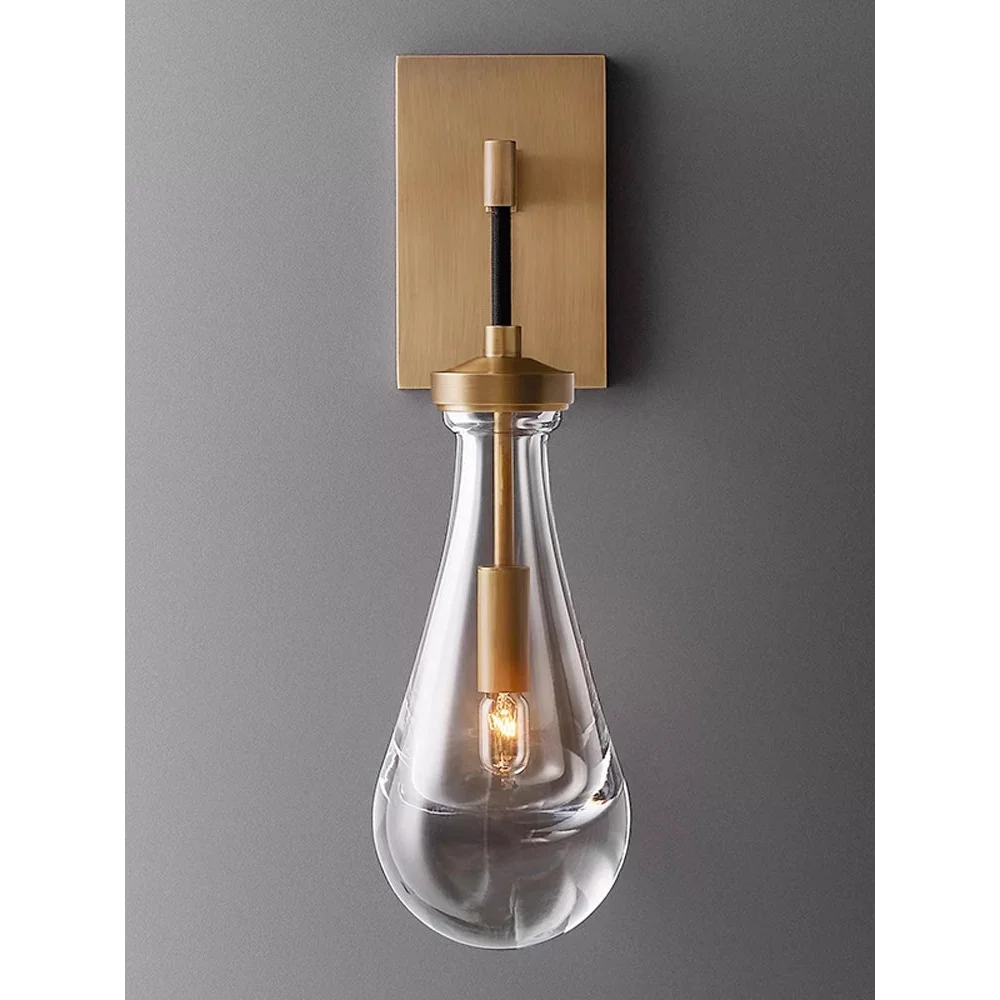 Luxury Raindrop Glass Wall Sconces | Statement Lighting for Foyer