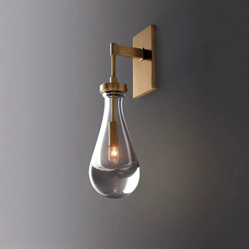 Luxury Raindrop Glass Wall Sconces | Statement Lighting for Foyer