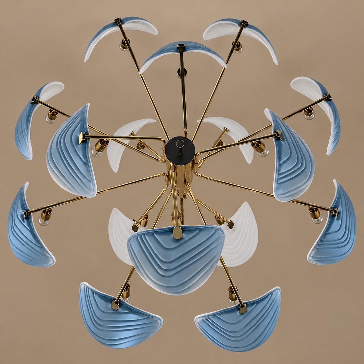 Large Chandelier - Retro Glass Bloom Casalola Lights Luxury Lamps for Interior Designers