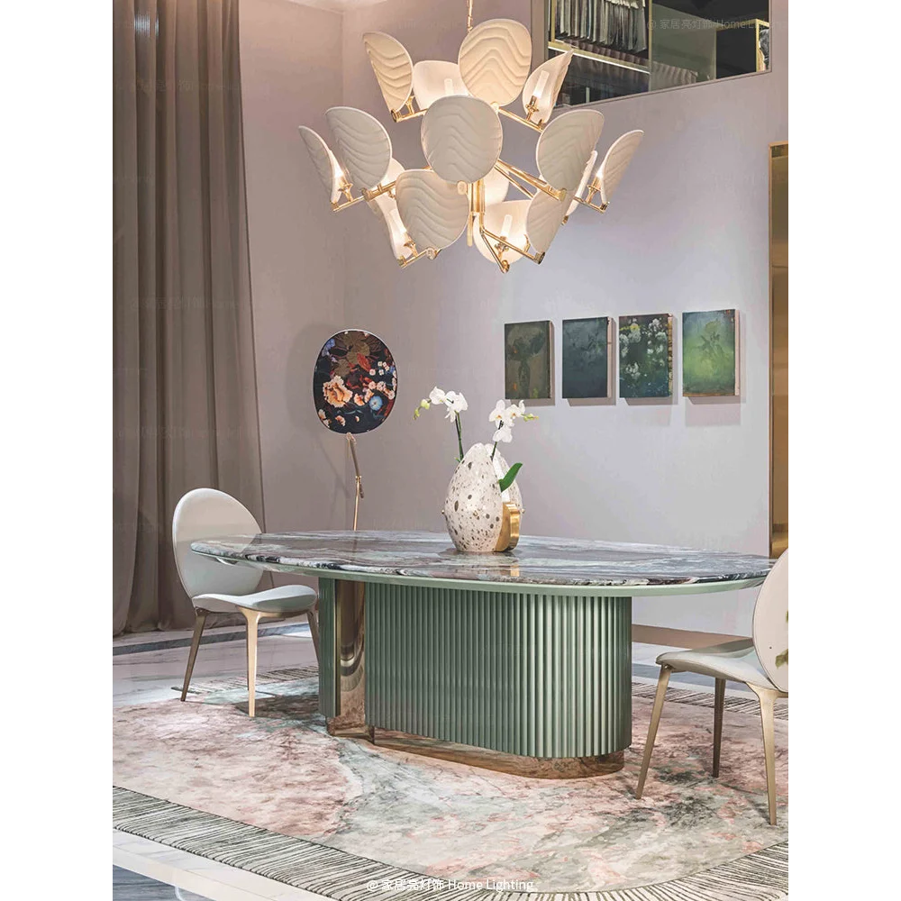 Rippled Copper Disc Dining Room Chandelier by Italian Atelier | Sculptural Modern Pendant Lighting Statement Piece