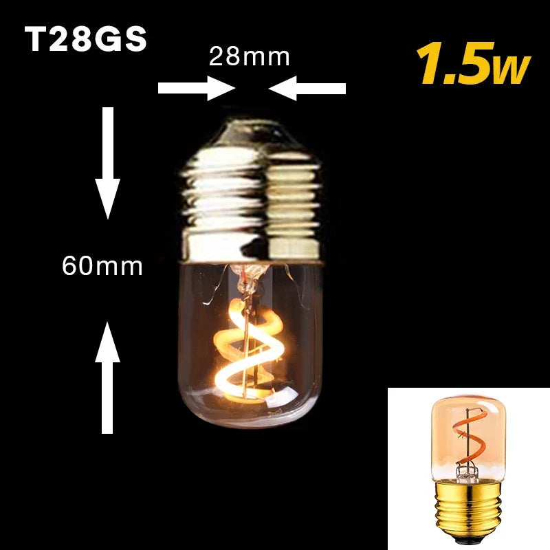 Retro Vintage Led Filament Bulb | Warm White Dimmable Decorative Light for Living Room Bedroom or Industrial Spaces