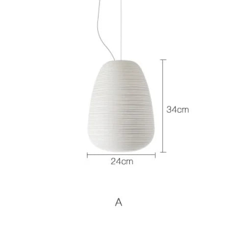 Rituals White Glass Pendant Light | Japandi Minimalist Hanging Lamp for Bedroom Dining & Living Room Casalolalights