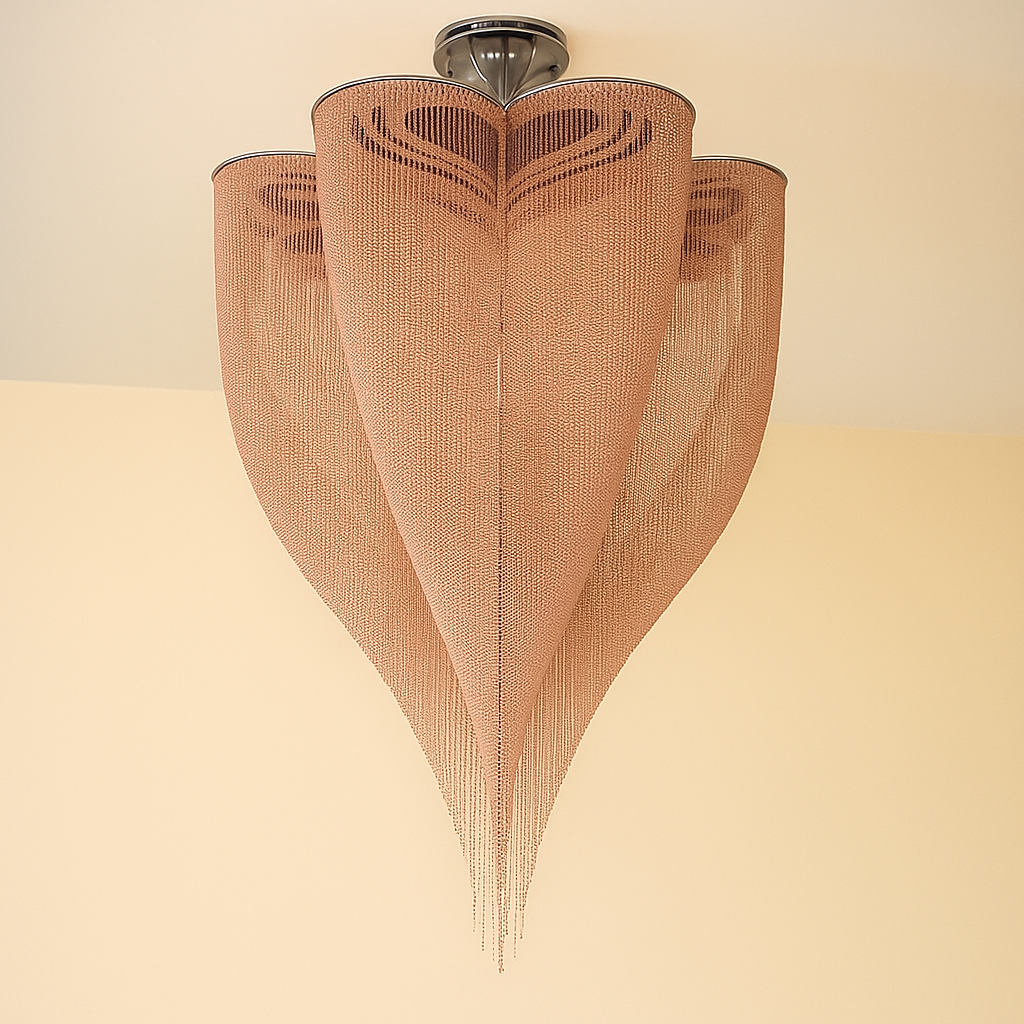 РОЗОВОЕ ЗОЛОТО КЛЕВЕР МЕШ СВЕТИЛЬНИК | CLFT85200B