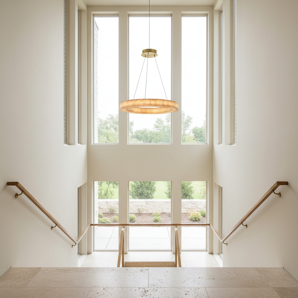 LUSTRE ROND EN MARBRE | CLVC0210